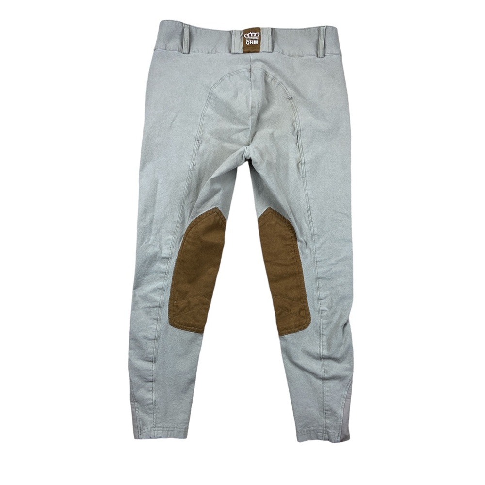 George H Morris Ladies Show Time Knee Patch riding pants sea sand size 24